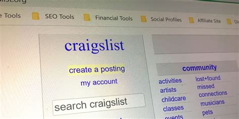 Not affiliated with Craigslist. . Allof craigs